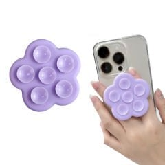 Microcase Vantuzlu Standlı Beşgen Tasarım Silikon Cep Telefonu Sabitleme Yapıştırma Pedi AL4796