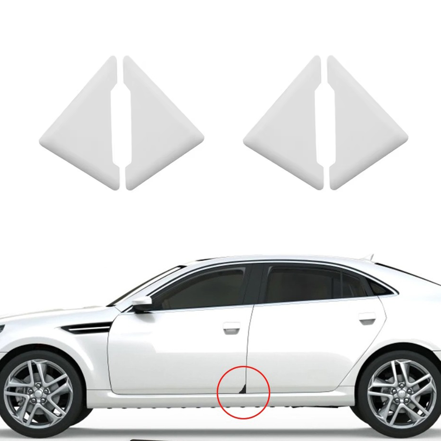 Microcase Araç Oto Kapı Köşe Tampon Çarpma ve Çizilmelere Karşı Koruma Seti 4 Adet AL5359