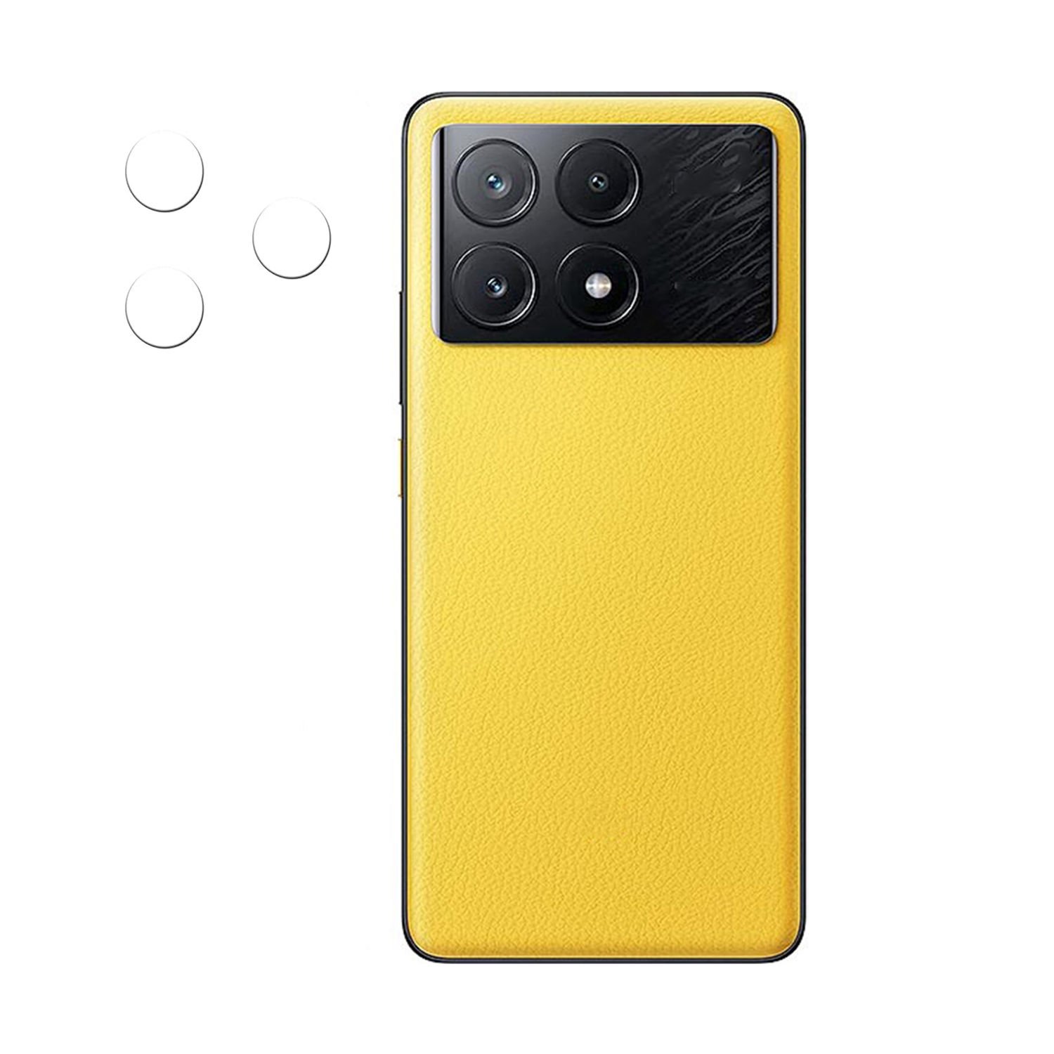 Microcase Poco X6 Pro /Xiaomi Redmi K70E  Kamera Camı Lens Koruyucu Nano Esnek Film-AL3400
