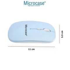 Microcase Samsung Galaxy Tab S9 11 inch Uyumlu Tablet Çanta+Türkçe Bluetooth Klavye +Mouse+ Standı-Mavi AL4384