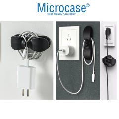 Microcase Yapışkanlı Kablo Sabitleyici Düzenleyici Çok Amaçlı Kablo  Toparlayıcı-AL4550 2 Adet