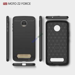 Motorola MOTO Z2 FORCE Brushed Carbon Silikon Kılıf