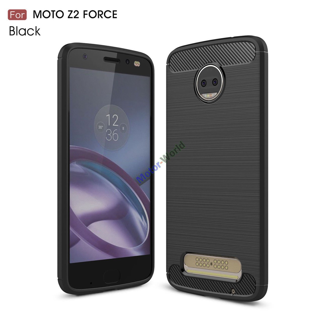 Motorola MOTO Z2 FORCE Brushed Carbon Silikon Kılıf