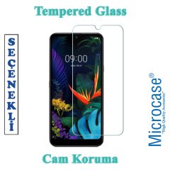Microcase LG Q60 - LG K50 Anka Serisi Yüzük Standlı Armor Kılıf Siyah + Tempered Glass Cam Koruma (SEÇENEKLİ) Tempered Glass İstemiyorum