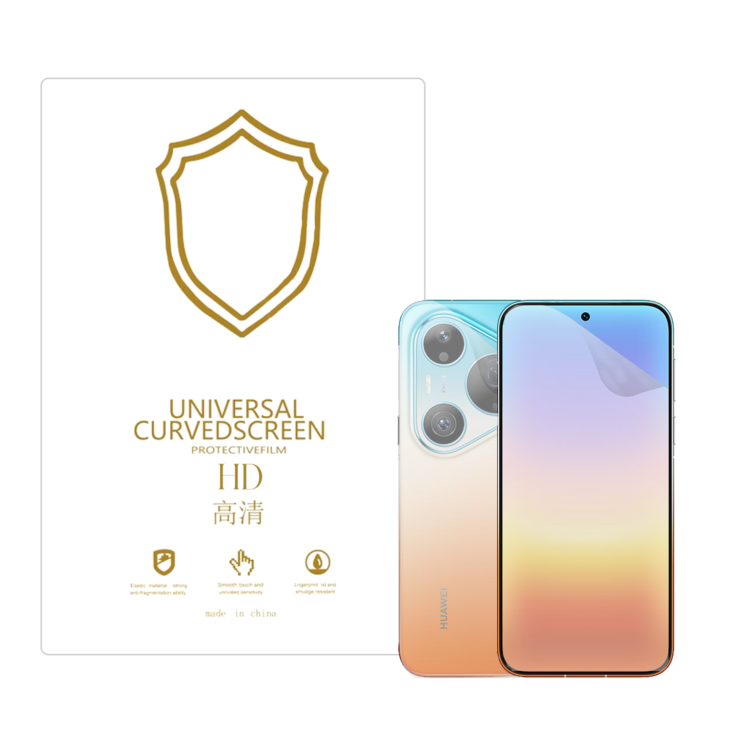 Microcase Huawei Pura 90 Pro Max ile Uyumlu Full Tpu Ön Arka Nano Koruma- EKM103
