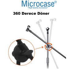 Microcase 4in1 Zemin Tipi 360 Döner Profesyonel Metal Mikrofon Standı AL4534