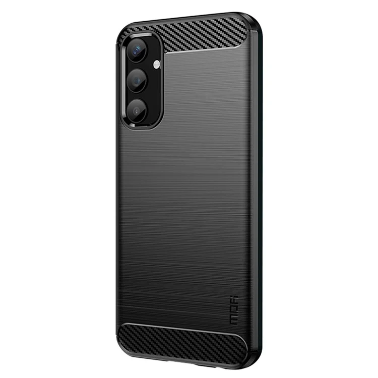 Microcase Samsung A25 5G Brushed Carbon Fiber Silikon Kılıf - Siyah AL3332