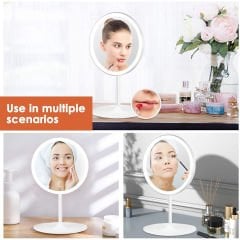 Microcase Taşınabilir Standlı Led Işıklı Dokunmatik Tepsili Makyaj Aynası - AL3852