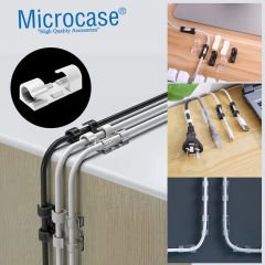 Microcase Yapışkanlı Kablo Sabitleyici Düzenleyici Çok Amaçlı Kablo Toparlayıcı Klips Set - AL4552 16 Adet
