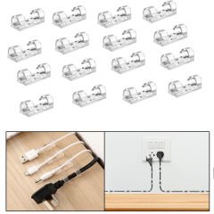 Microcase Yapışkanlı Kablo Sabitleyici Düzenleyici Çok Amaçlı Kablo Toparlayıcı Klips Set - AL4552 16 Adet