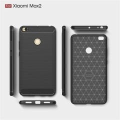 Xiaomi Mi MAX 2 Brushed Carbon Silikon Kılıf