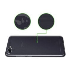 Asus Zenfone 4 Max ZC554KL İnce Silikon Kılıf + Nano Glass Film
