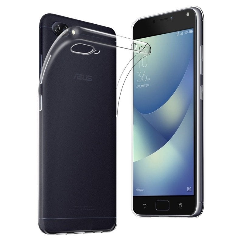 Asus Zenfone 4 Max ZC554KL İnce Silikon Kılıf + Nano Glass Film