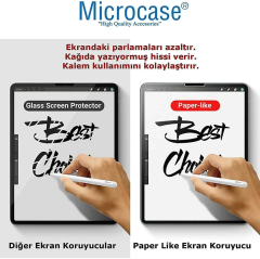 Microcase Samsung Galaxy Tab S10 Ultra Tablet ile Uyumlu  Tablet Paper Like Pencil Destekli Kağıt Hissi Veren Mat Ekran Koruyucu - AL3289