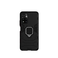 Microcase Xiaomi Redmi Note 11 Pro Batman Yüzüklü Armor Kılıf - Siyah