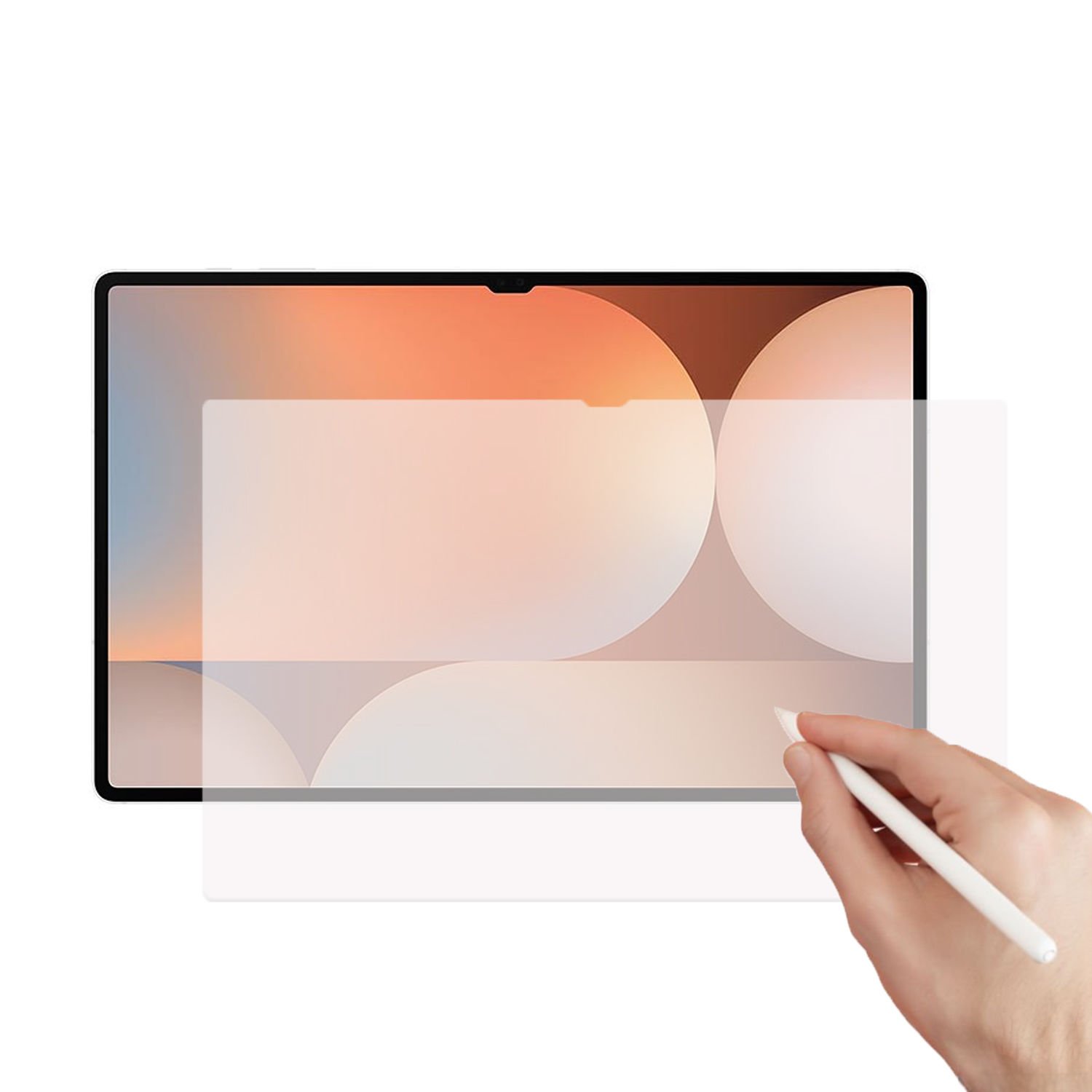 Microcase Samsung Galaxy Tab S10 Ultra Tablet ile Uyumlu  Tablet Paper Like Pencil Destekli Kağıt Hissi Veren Mat Ekran Koruyucu - AL3289
