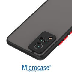 Microcase Vivo V21 London Serisi Darbeye Dayanıklı Kılıf - Buzlu Siyah