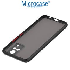 Microcase Vivo V21 London Serisi Darbeye Dayanıklı Kılıf - Buzlu Siyah