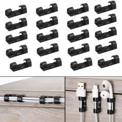 Microcase Yapışkanlı  Kablo Sabitleyici Düzenleyici Çok Amaçlı Kablo Toparlayıcı Klips Set-AL4551 20 Adet