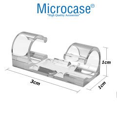 Microcase  Yapışkanlı  Kablo Sabitleyici Düzenleyici Çok Amaçlı Kablo Toparlayıcı Klips Set-AL4551 20 Adet