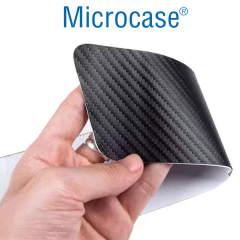 Microcase 4'lü Karbon Fiber Suni Deri Kapı Eşiği Koruma ve Çizik Önleyici Sticker Seti AL5363