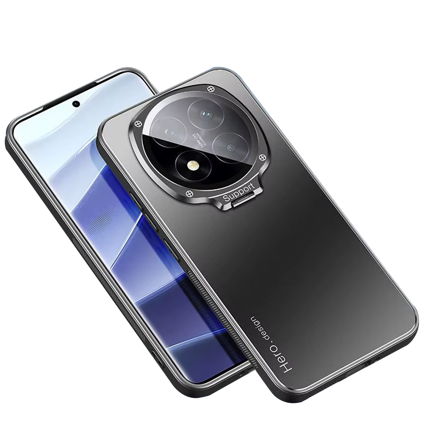 Microcase Xiaomi Redmi Note 14 Pro 5G/14 Pro Plus 5G ROME Serisi Kamera Koruma ve Standlı Kılıf AL4968