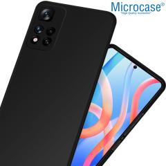 Microcase Xiaomi Redmi Note 11 Elektrocase Serisi Silikon Kılıf - Siyah