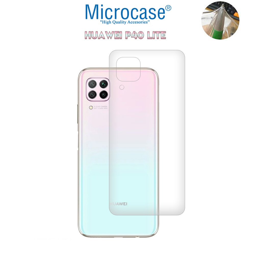 Microcase Huawei P40 Lite Full Arka Kaplama TPU Soft Koruma Filmi