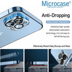 Microcase iPhone 13 Pro Max Kamera Camı Lens Koruyucu 3D Glass - Şeffaf Night Pro Version