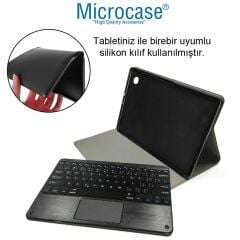 Microcase  Lenovo Tab P11 2.Nesil Tablet için Bluetooth Touchpad Klavye + Standlı Kılıf - BKK5