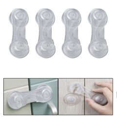 Microcase  Plastik Kendinden  Yapışkanlı Bebek Eşya Pencere  Dolap Kapı Çekmece Kilidi -AL4540 4 Adet