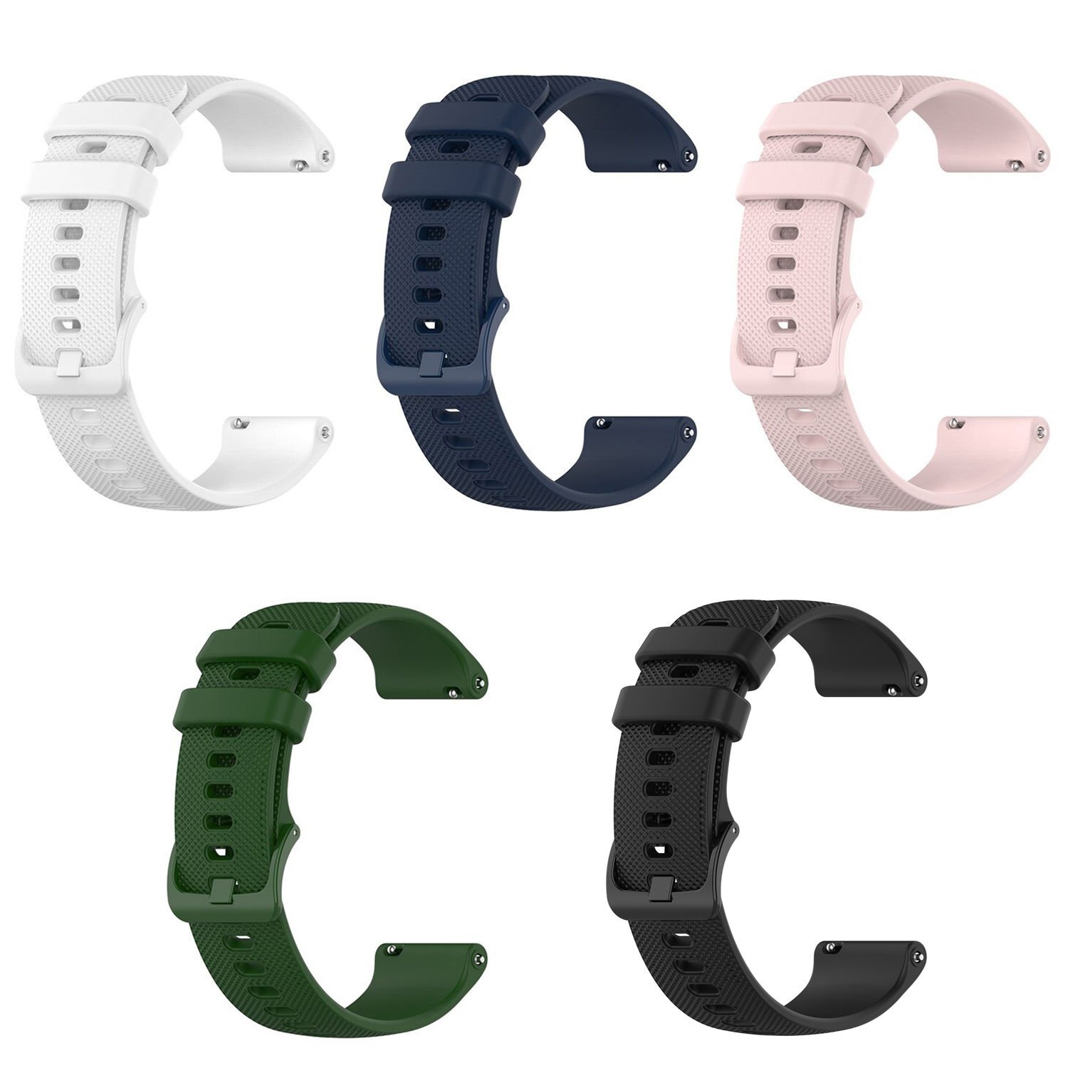 Microcase Huawei Watch GT 3 SE için Nokta Desenli Silikon Kordon Kayış - KY30 Lacivert