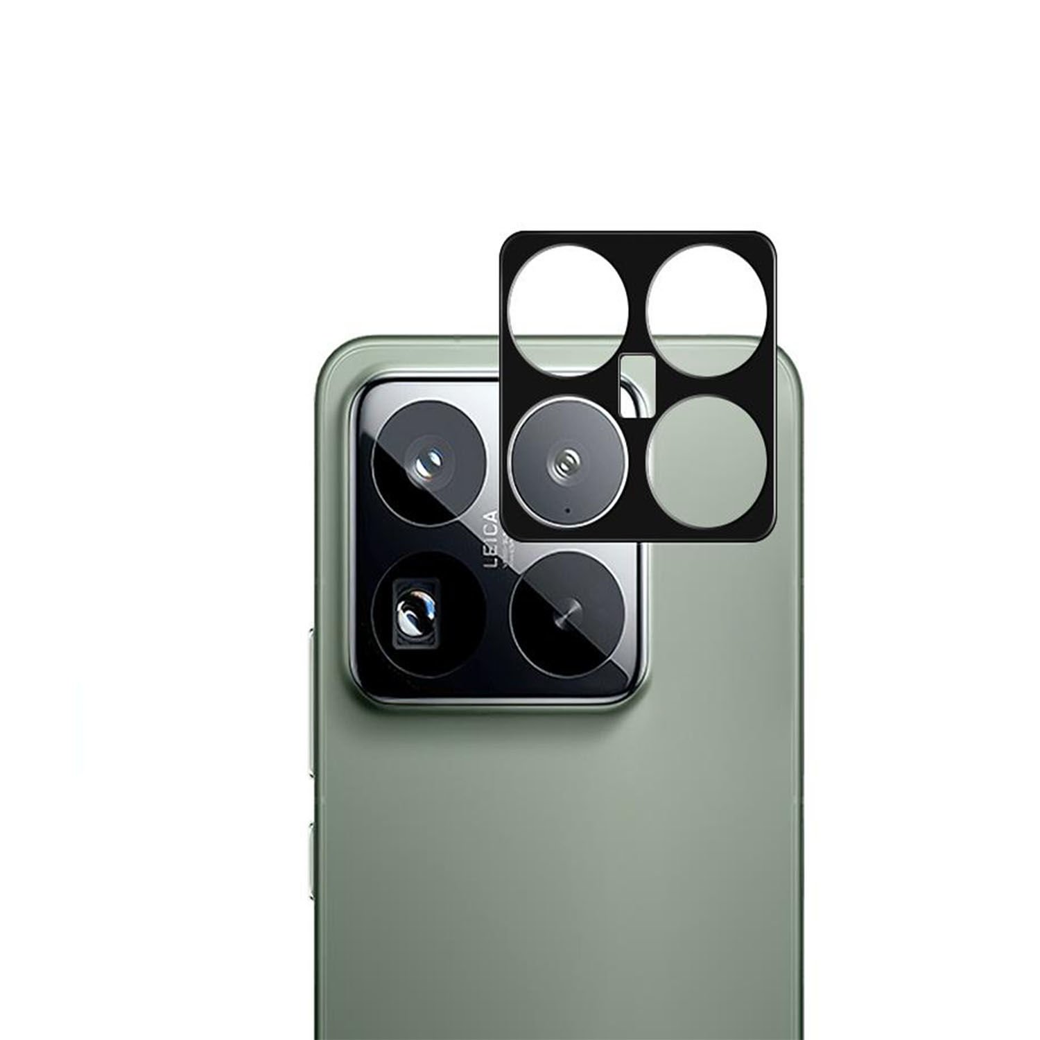 Microcase Xiaomi Mi 15  Pro Uyumlu Kamera Lens Koruma Halkası - Kapalı Tasarım -Siyah AL3401