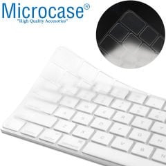 Microcase Apple Magic Keyboard Touch ID Numerik EU-Türkçe A2520 MK2C3TQ/A Q Klavye Koruma Silikonu - Şeffaf AL3548