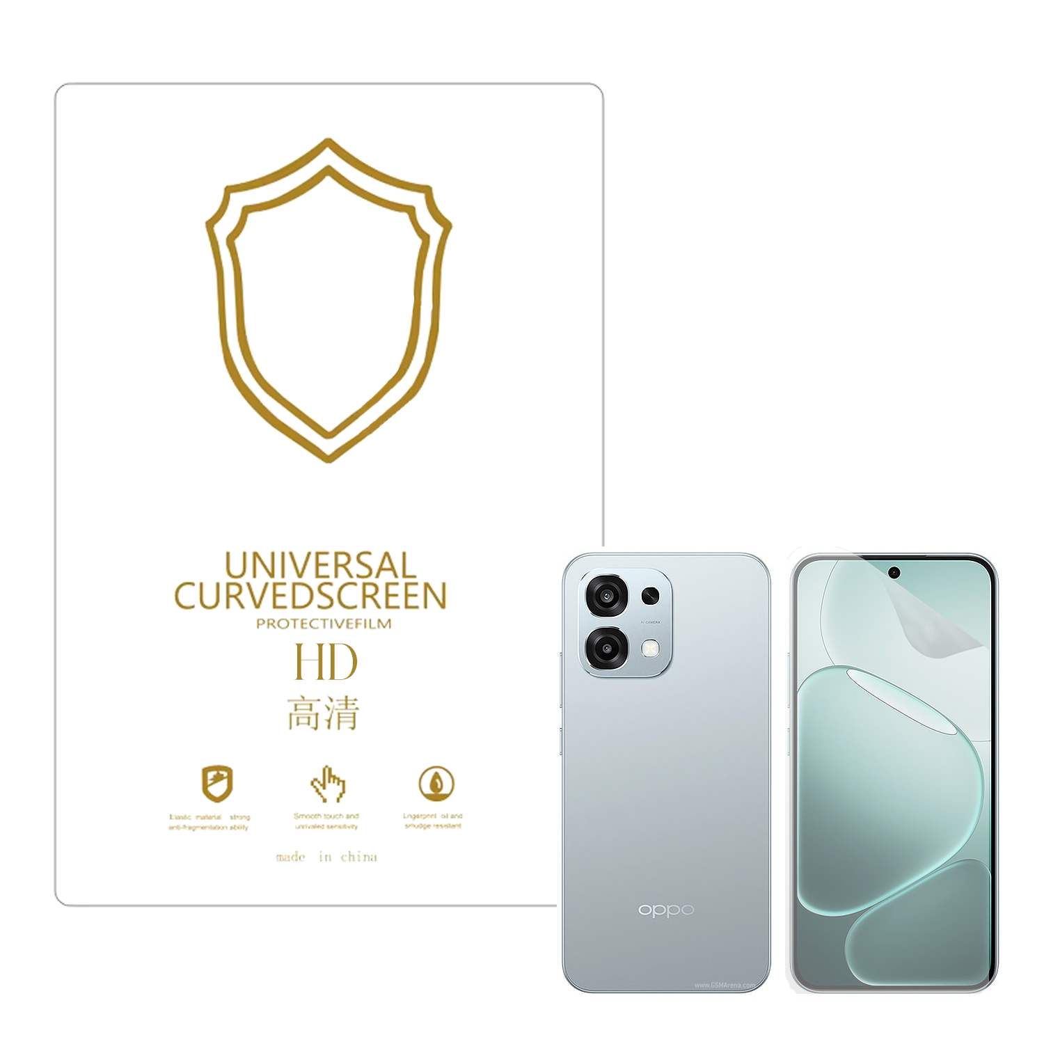 Microcase Oppo A6 Pro ile Uyumlu Full Tpu Nano Ön Ekran Koruma Filmi - EKM101