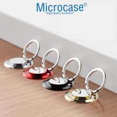 Microcase Telefonlar İçin Standlı Yuvarlak Tasarım Parmak ve El Tutucu - AL4171