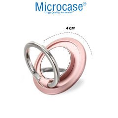 Microcase Telefonlar İçin Standlı Yuvarlak Tasarım Parmak ve El Tutucu - AL4171