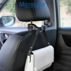 Microcase Oto Araç İçi Çek-Al Mendil Kılıfı Askılığı + 2in1 Eşya Taşıma Askısı + Ön Arka Panel Numaratör Numaralık AL4528
