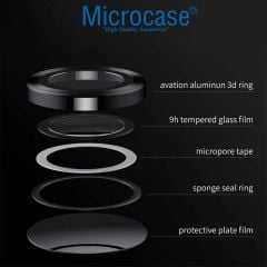 Microcase Huawei Pura 70 Pro /70 Pro Plus Kamera Camı Lens Koruyucu Halka Set - AL8114