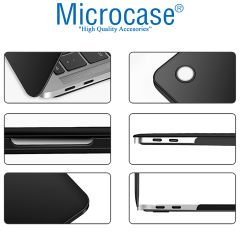 Microcase MacBook Pro 15 A1990 Touch Bar 2018 Shell Rubber Sert Kapak Kılıf - AL3372