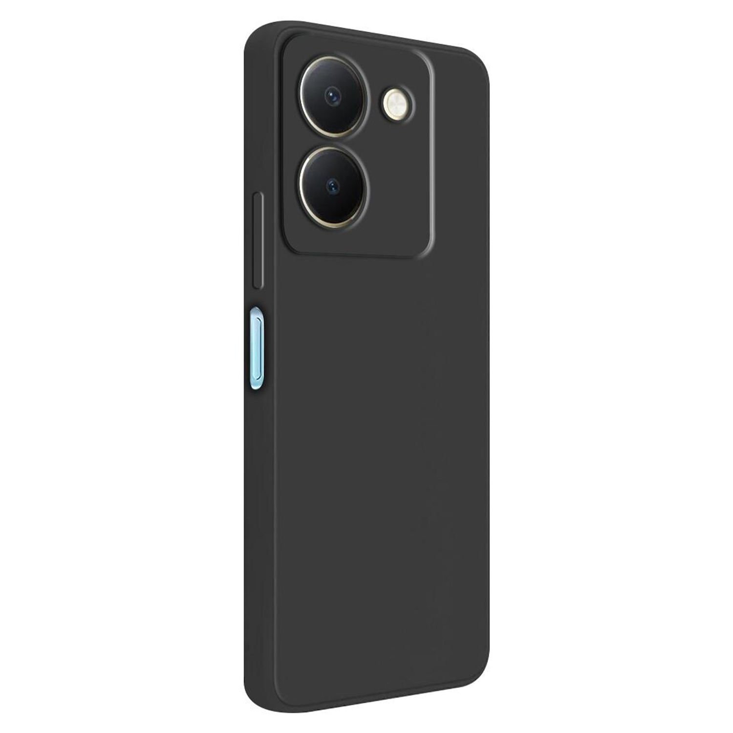 Microcase Vivo Y36 Elektrocase Serisi Silikon Kılıf - Siyah AL3340