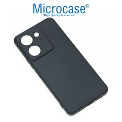 Microcase Vivo Y36 Elektrocase Serisi Silikon Kılıf - Siyah AL3340