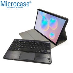 Microcase Samsung Galaxy Tab S6 10.6 inç T860 T867 Bluetooth Klavye + Touchpad Standlı Kılıf - BKK2