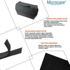 Microcase Eşya Düzenleyici Keçe Çanta + Ön Arka Panel Numaratör AL4531