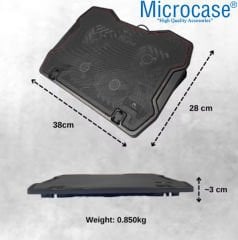 Microcase Yükseklik ve Hız Ayarlı Notebook Laptop Soğutucu Stand 4 Fanlı - AL3498