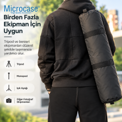 Microcase El ve Omuz Askılı Cepli Su Geçirmez Tripod Stand VB Çeşitli Ekipmanlar için Taşıma Çantası AL7022