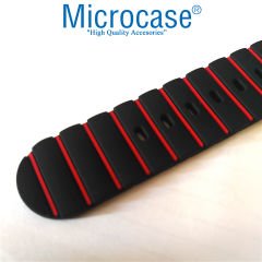 Microcase Oneplus Watch 22 mm Akıllı Saatler için Çizgi Desenli Silikon Kordon Kayış-KY69