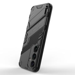 Microcase Samsung S24 Plus Matrix Serisi Armor Standlı Perfect Koruma Kılıf - Siyah Al3416
