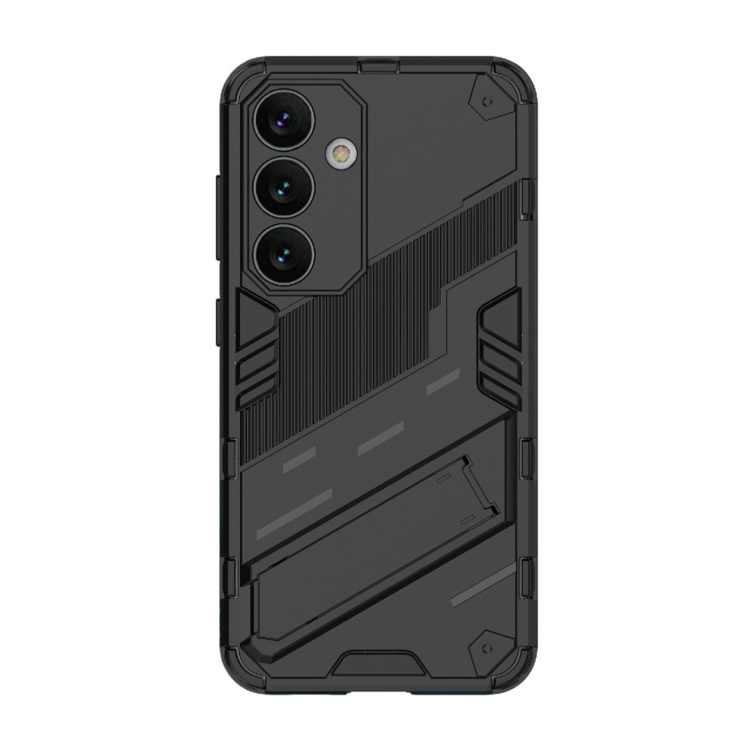 Microcase Samsung S24 Plus Matrix Serisi Armor Standlı Perfect Koruma Kılıf - Siyah Al3416