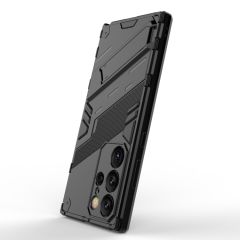 Microcase Samsung S24 Ultra Matrix Serisi Armor Standlı Perfect Koruma Kılıf - Siyah Al3416
